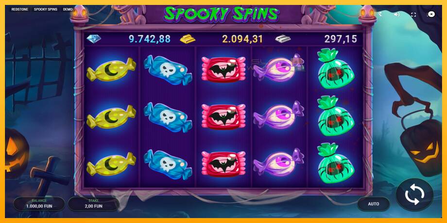 Spooky Spins lošimo automatas už pinigus, paveikslėlį 2