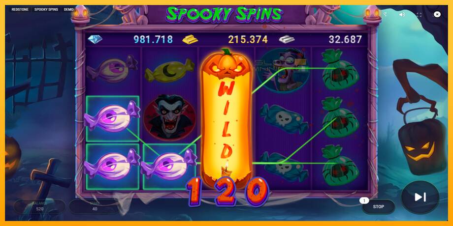 Spooky Spins lošimo automatas už pinigus, paveikslėlį 4