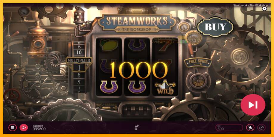 Steamworks - The Workshop lošimo automatas už pinigus, paveikslėlį 3