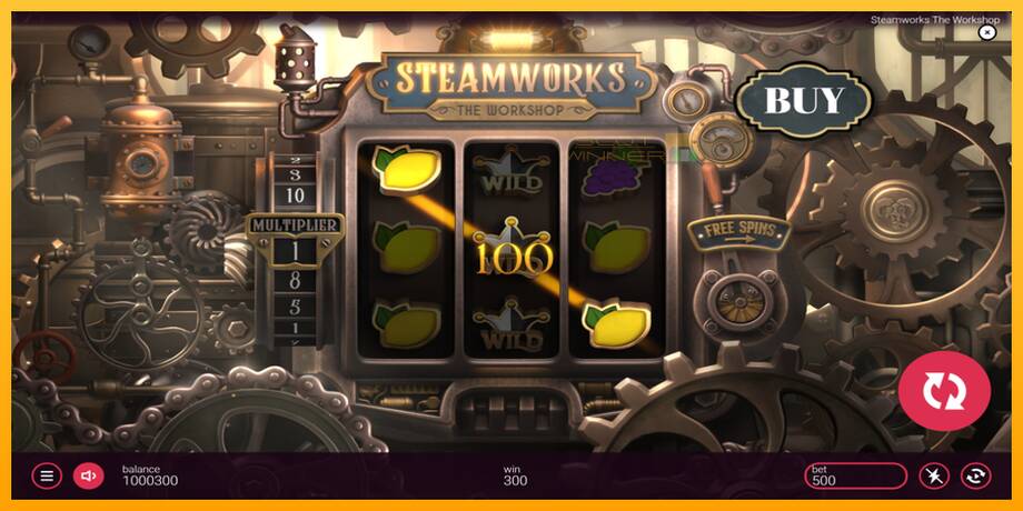 Steamworks - The Workshop lošimo automatas už pinigus, paveikslėlį 4