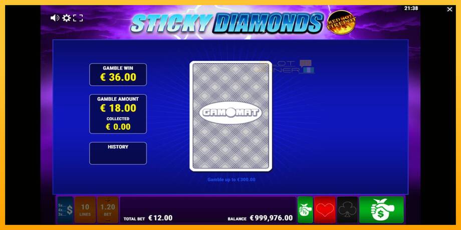 Sticky Diamonds Red Hot Firepot lošimo automatas už pinigus, paveikslėlį 3