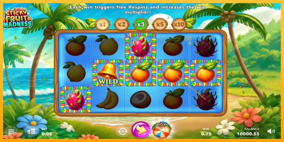 Sticky Fruit Madness lošimo automatas už pinigus, paveikslėlį 3