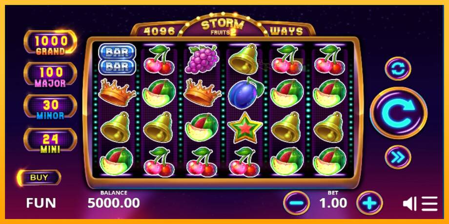 Storm Fruits 2 lošimo automatas už pinigus, paveikslėlį 1