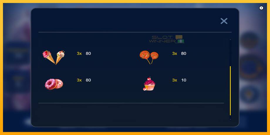 Sweets Hot lošimo automatas už pinigus, paveikslėlį 7