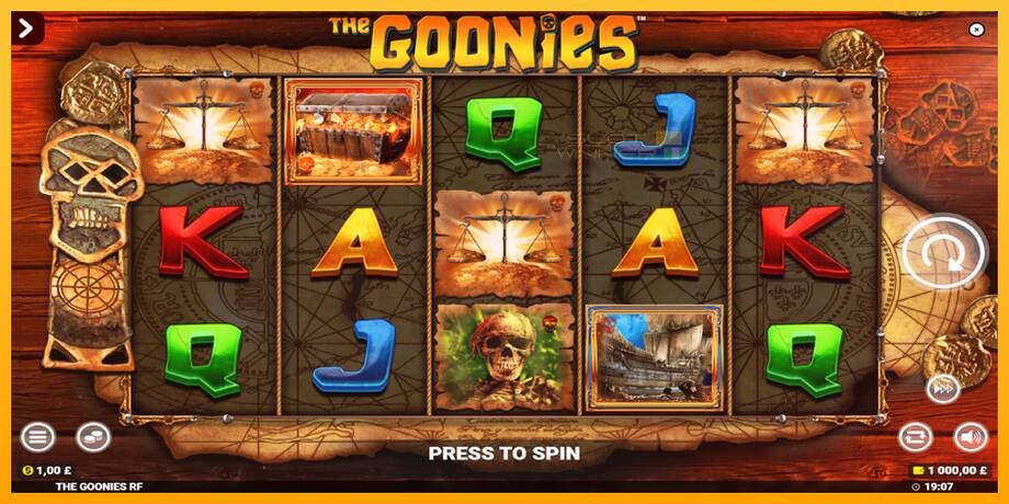 The Goonies Deluxe Rapid Fire Jackpots lošimo automatas už pinigus, paveikslėlį 2