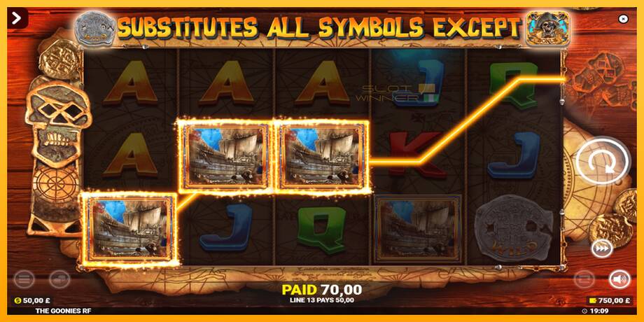 The Goonies Deluxe Rapid Fire Jackpots lošimo automatas už pinigus, paveikslėlį 3