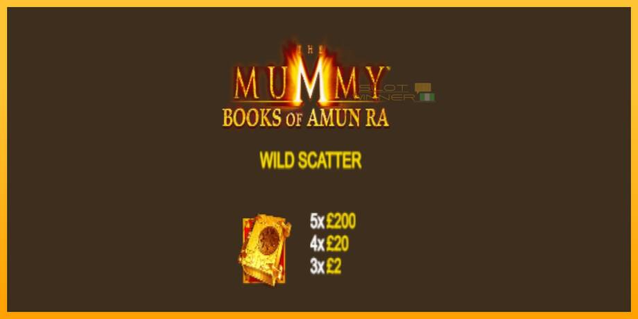 The Mummy Books of Amun Ra lošimo automatas už pinigus, paveikslėlį 5