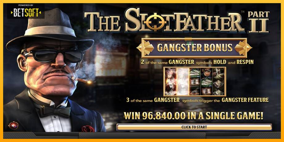 The Slotfather 2 lošimo automatas už pinigus, paveikslėlį 1