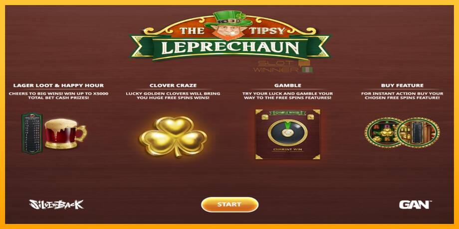 The Tipsy Leprechaun lošimo automatas už pinigus, paveikslėlį 1