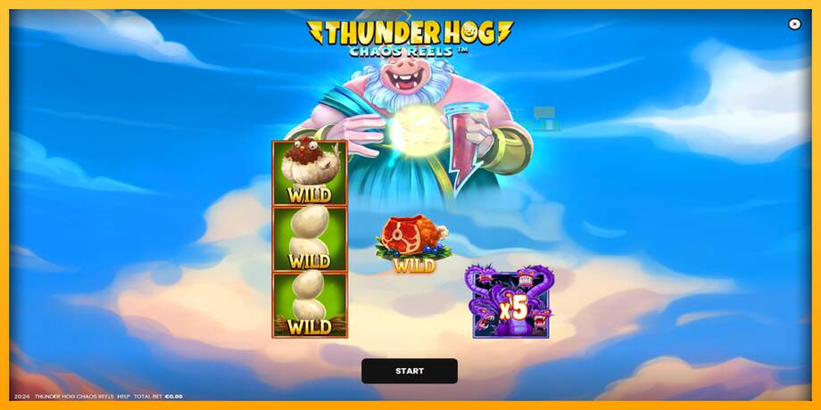 Thunder Hog Chaos Reels lošimo automatas už pinigus, paveikslėlį 1