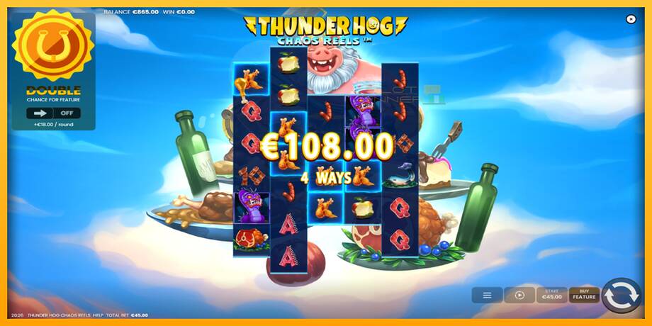 Thunder Hog Chaos Reels lošimo automatas už pinigus, paveikslėlį 3