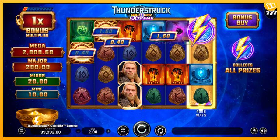 Thunderstruck Gold Blitz Extreme lošimo automatas už pinigus, paveikslėlį 2