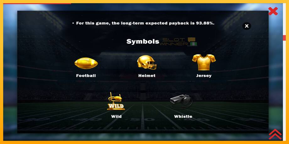 Touchdown Treasures lošimo automatas už pinigus, paveikslėlį 7