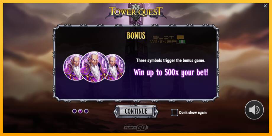 Tower Quest lošimo automatas už pinigus, paveikslėlį 1