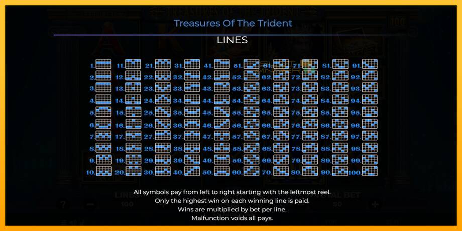 Treasures of the Trident lošimo automatas už pinigus, paveikslėlį 7