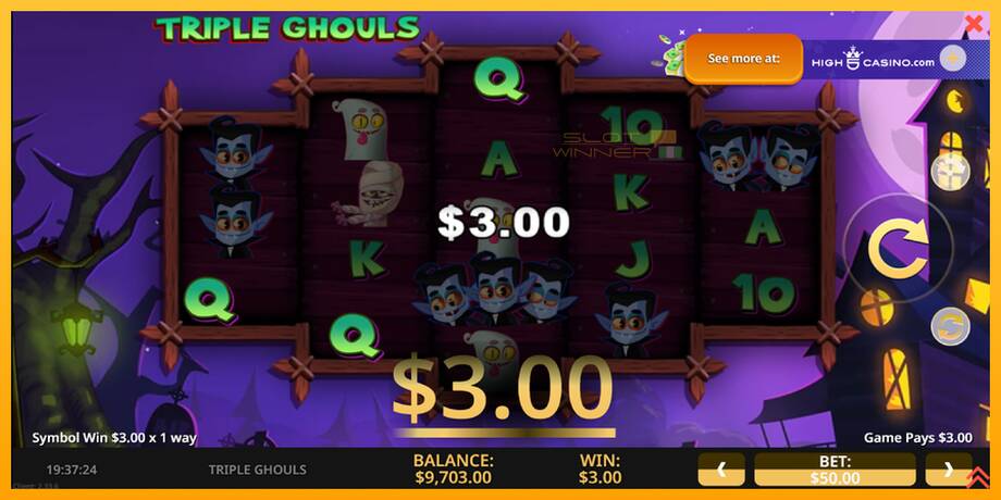 Triple Ghouls lošimo automatas už pinigus, paveikslėlį 2