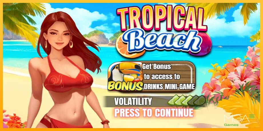 Tropical Beach lošimo automatas už pinigus, paveikslėlį 1