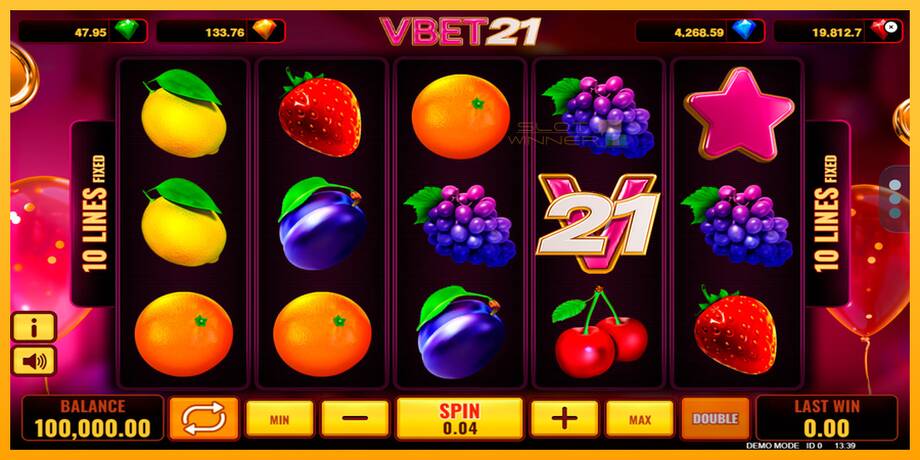 Vbet 21 lošimo automatas už pinigus, paveikslėlį 1