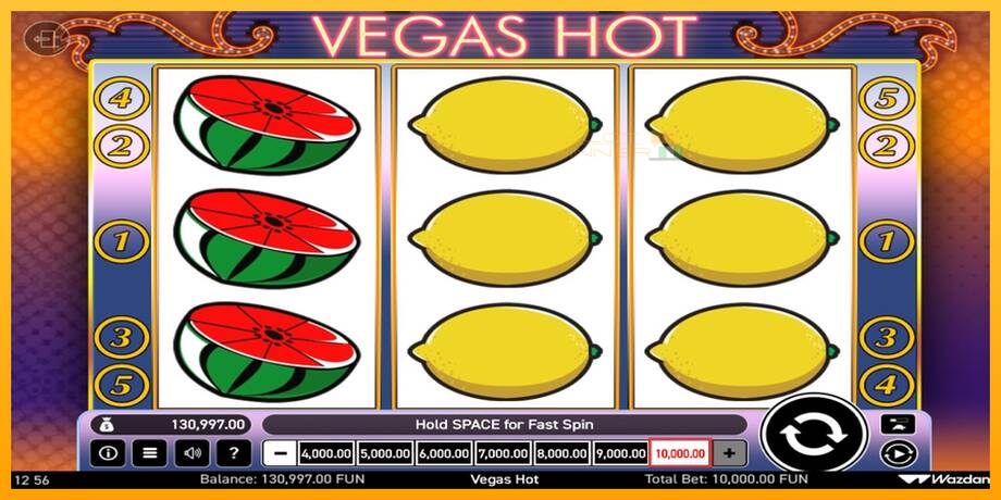 Vegas Hot lošimo automatas už pinigus, paveikslėlį 4