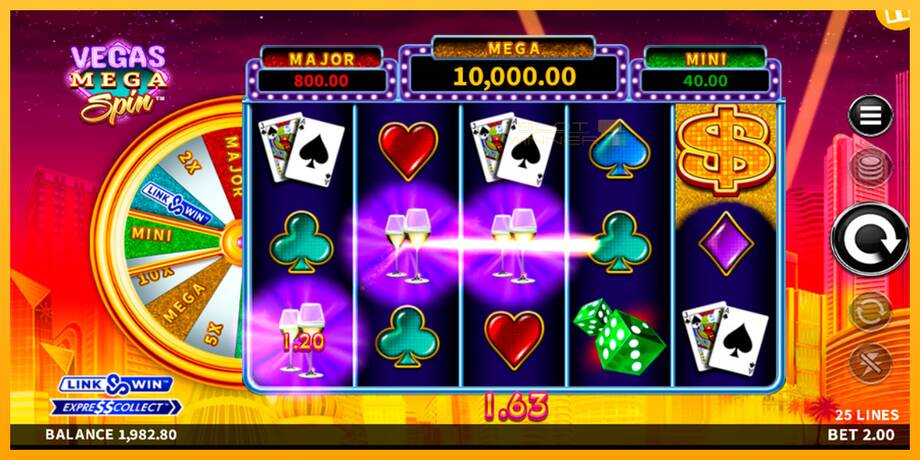 Vegas Mega Spin lošimo automatas už pinigus, paveikslėlį 4