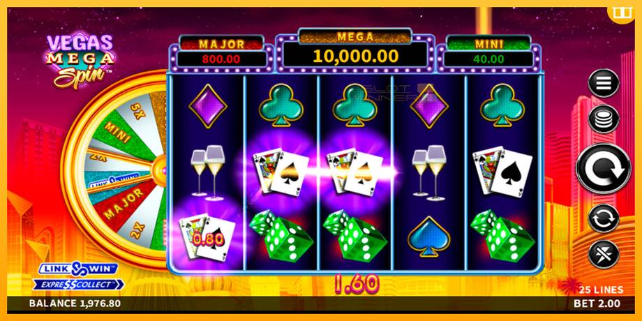 Vegas Mega Spin lošimo automatas už pinigus, paveikslėlį 5