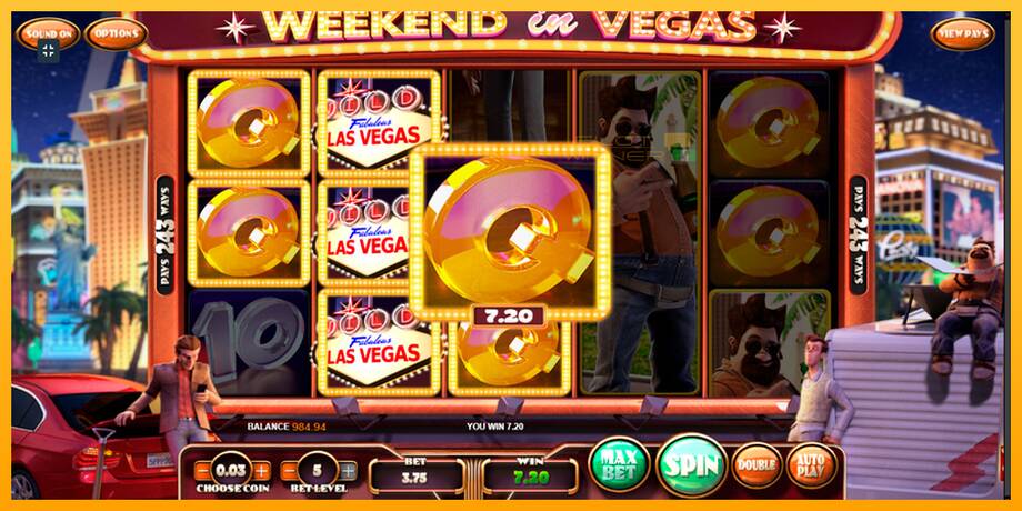 Weekend In Vegas lošimo automatas už pinigus, paveikslėlį 3