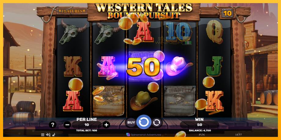 Western Tales - Bounty Pursuit lošimo automatas už pinigus, paveikslėlį 3