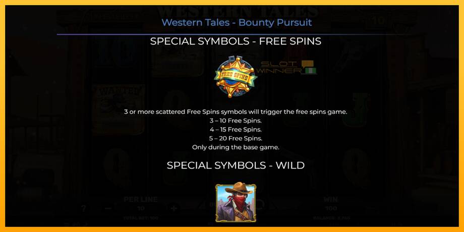 Western Tales - Bounty Pursuit lošimo automatas už pinigus, paveikslėlį 5