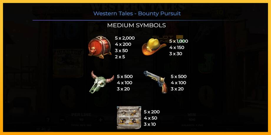 Western Tales - Bounty Pursuit lošimo automatas už pinigus, paveikslėlį 6