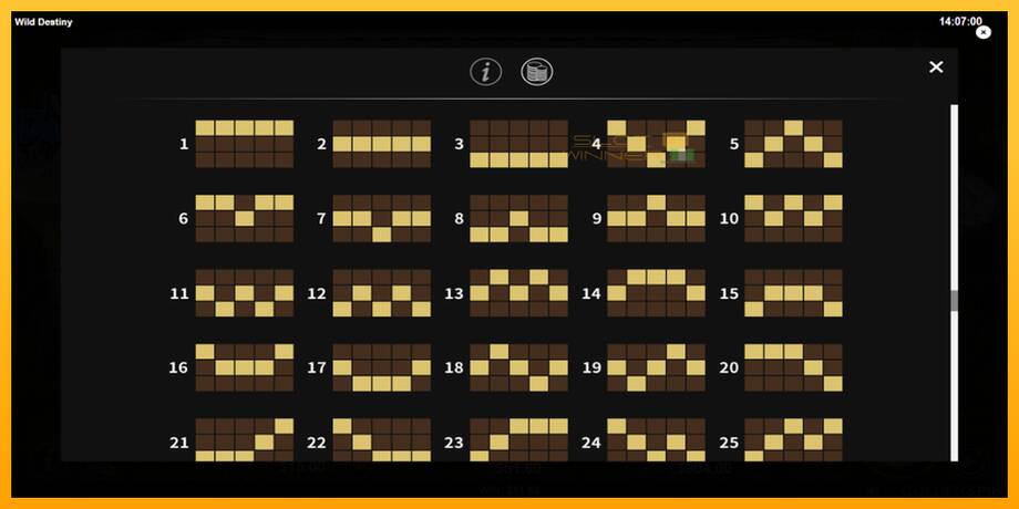 Wild Destiny lošimo automatas už pinigus, paveikslėlį 7