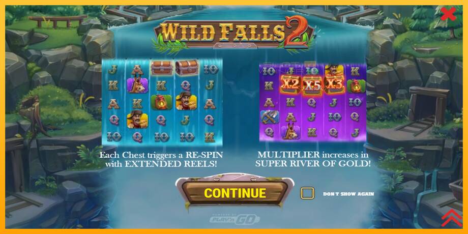 Wild Falls 2 lošimo automatas už pinigus, paveikslėlį 1