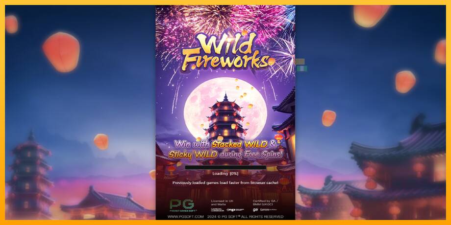 Wild Fireworks lošimo automatas už pinigus, paveikslėlį 1