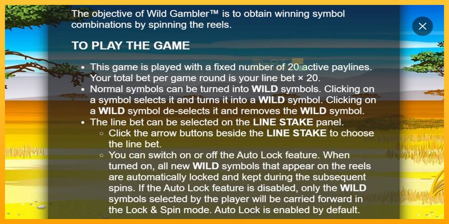 Wild Gambler lošimo automatas už pinigus, paveikslėlį 7