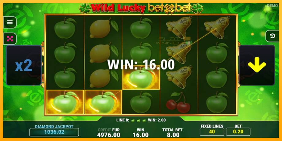 Wild Lucky Betebet lošimo automatas už pinigus, paveikslėlį 3