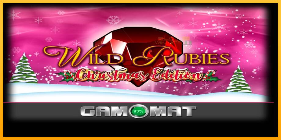 Wild Rubies Сhristmas Edition lošimo automatas už pinigus, paveikslėlį 1