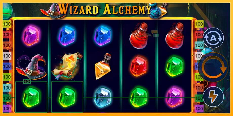 Wizard Alchemy lošimo automatas už pinigus, paveikslėlį 3