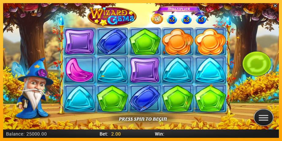 Wizard of Gems lošimo automatas už pinigus, paveikslėlį 1