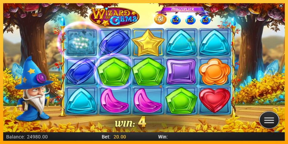 Wizard of Gems lošimo automatas už pinigus, paveikslėlį 2