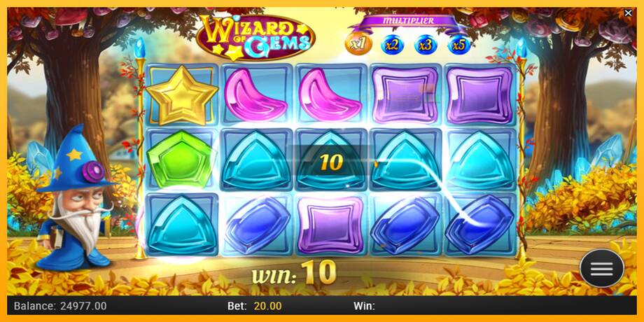 Wizard of Gems lošimo automatas už pinigus, paveikslėlį 4