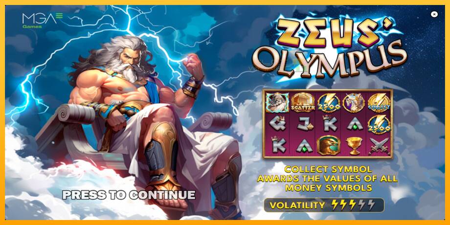 Zeus Olympus lošimo automatas už pinigus, paveikslėlį 1