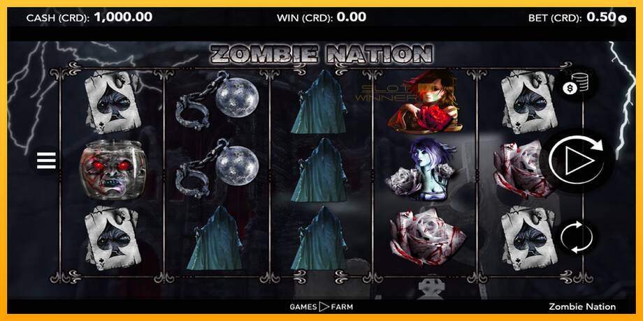 Zombie Nation lošimo automatas už pinigus, paveikslėlį 1